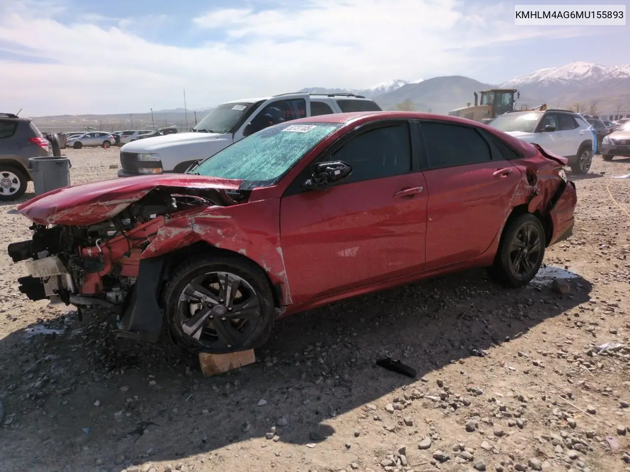 2021 Hyundai Elantra Sel VIN: KMHLM4AG6MU155893 Lot: 52731105
