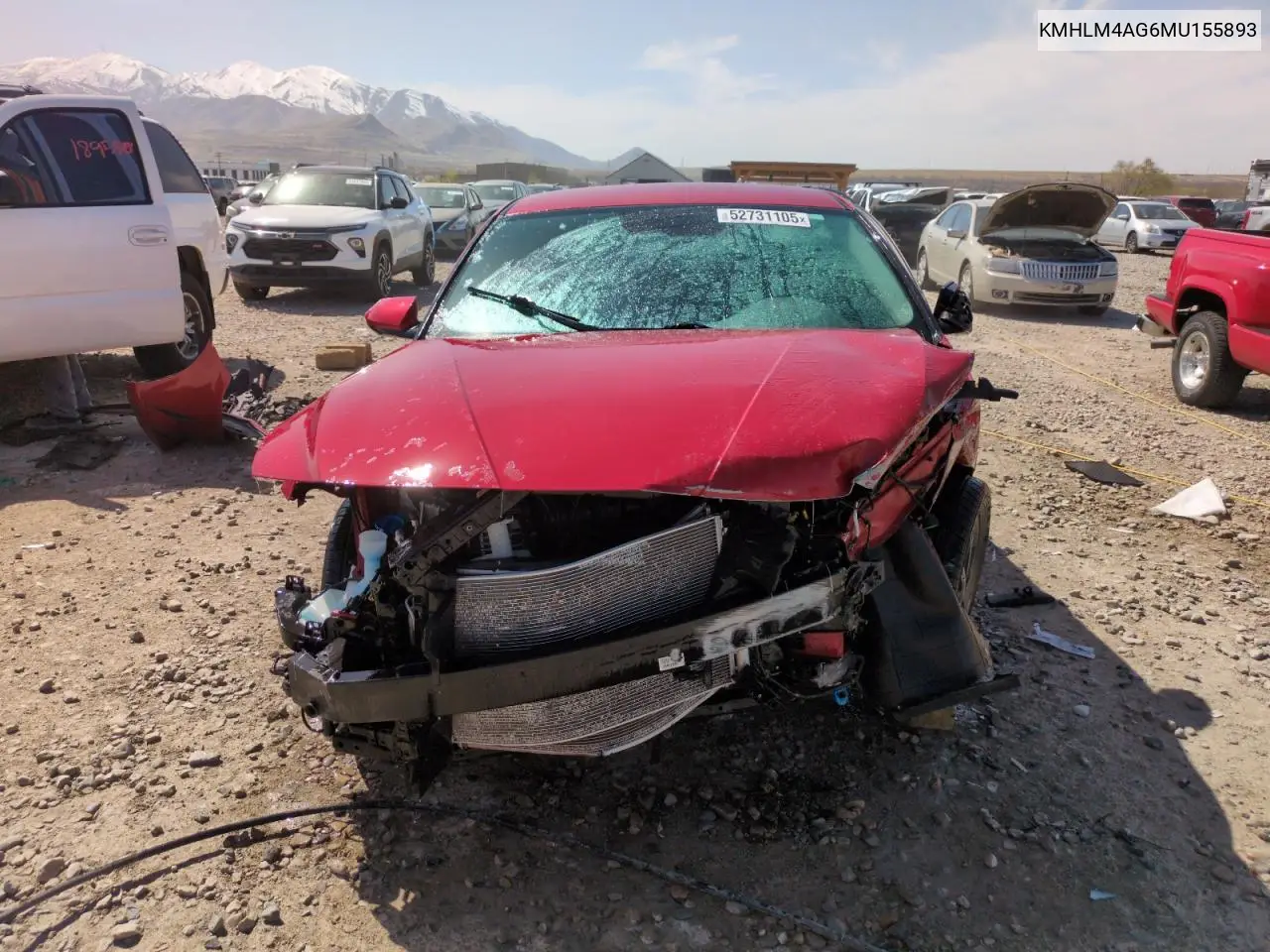 2021 Hyundai Elantra Sel VIN: KMHLM4AG6MU155893 Lot: 52731105