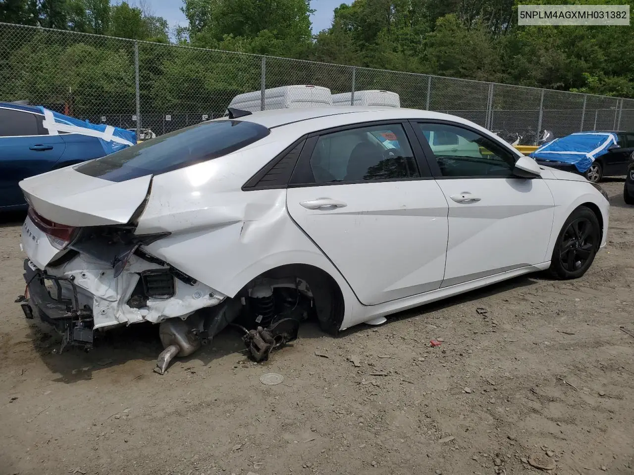 2021 Hyundai Elantra Sel VIN: 5NPLM4AGXMH031382 Lot: 56584805