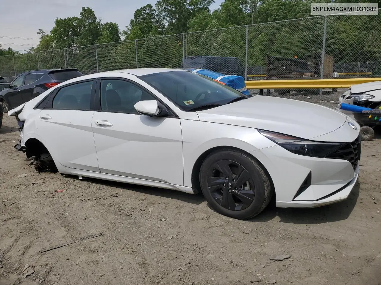 2021 Hyundai Elantra Sel VIN: 5NPLM4AGXMH031382 Lot: 56584805