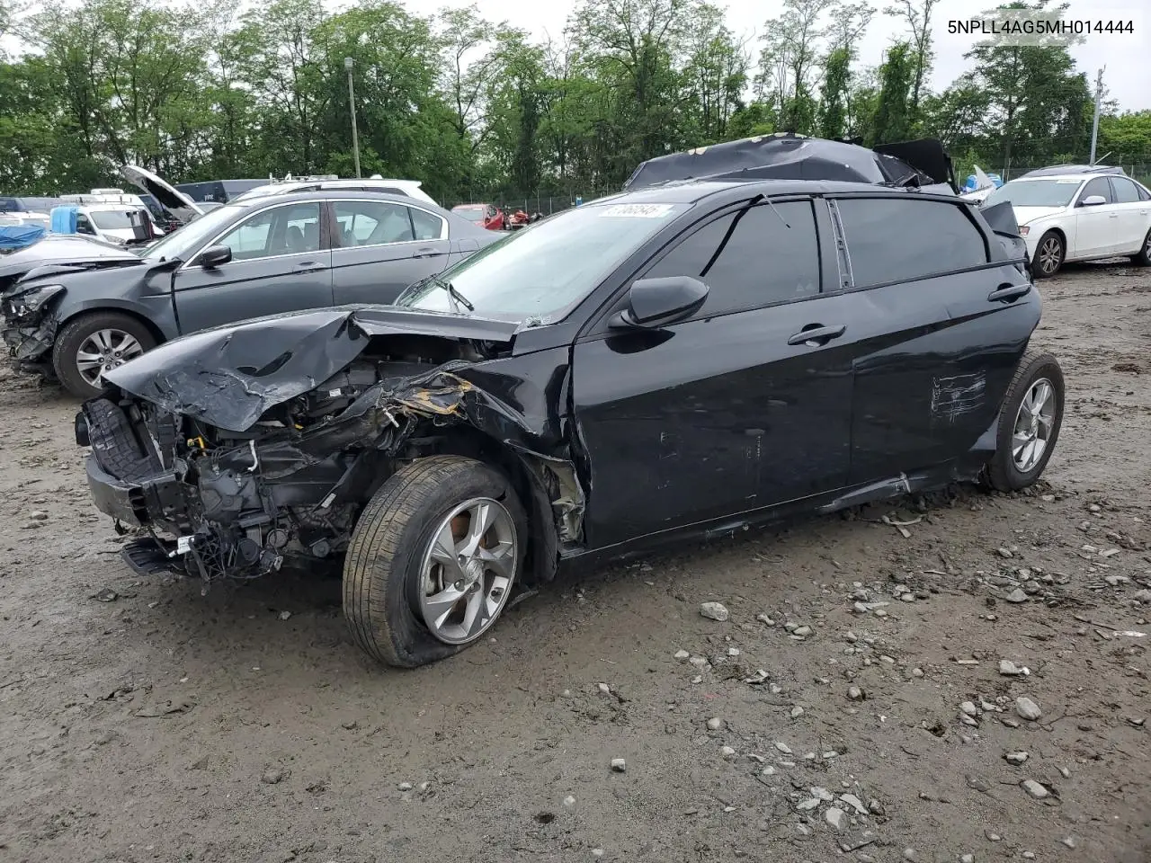 2021 Hyundai Elantra Se VIN: 5NPLL4AG5MH014444 Lot: 57060545