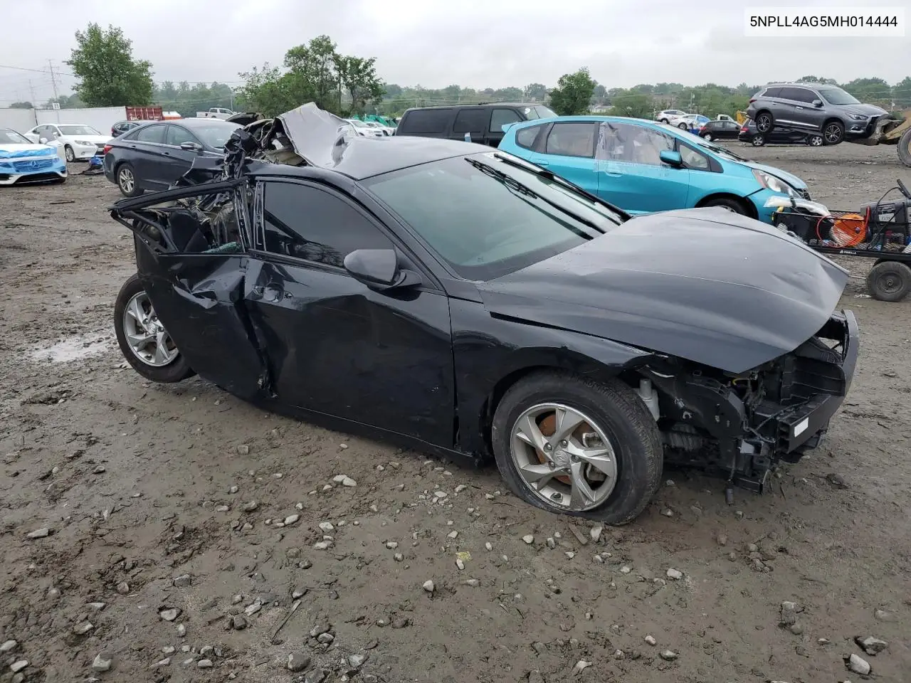 2021 Hyundai Elantra Se VIN: 5NPLL4AG5MH014444 Lot: 57060545