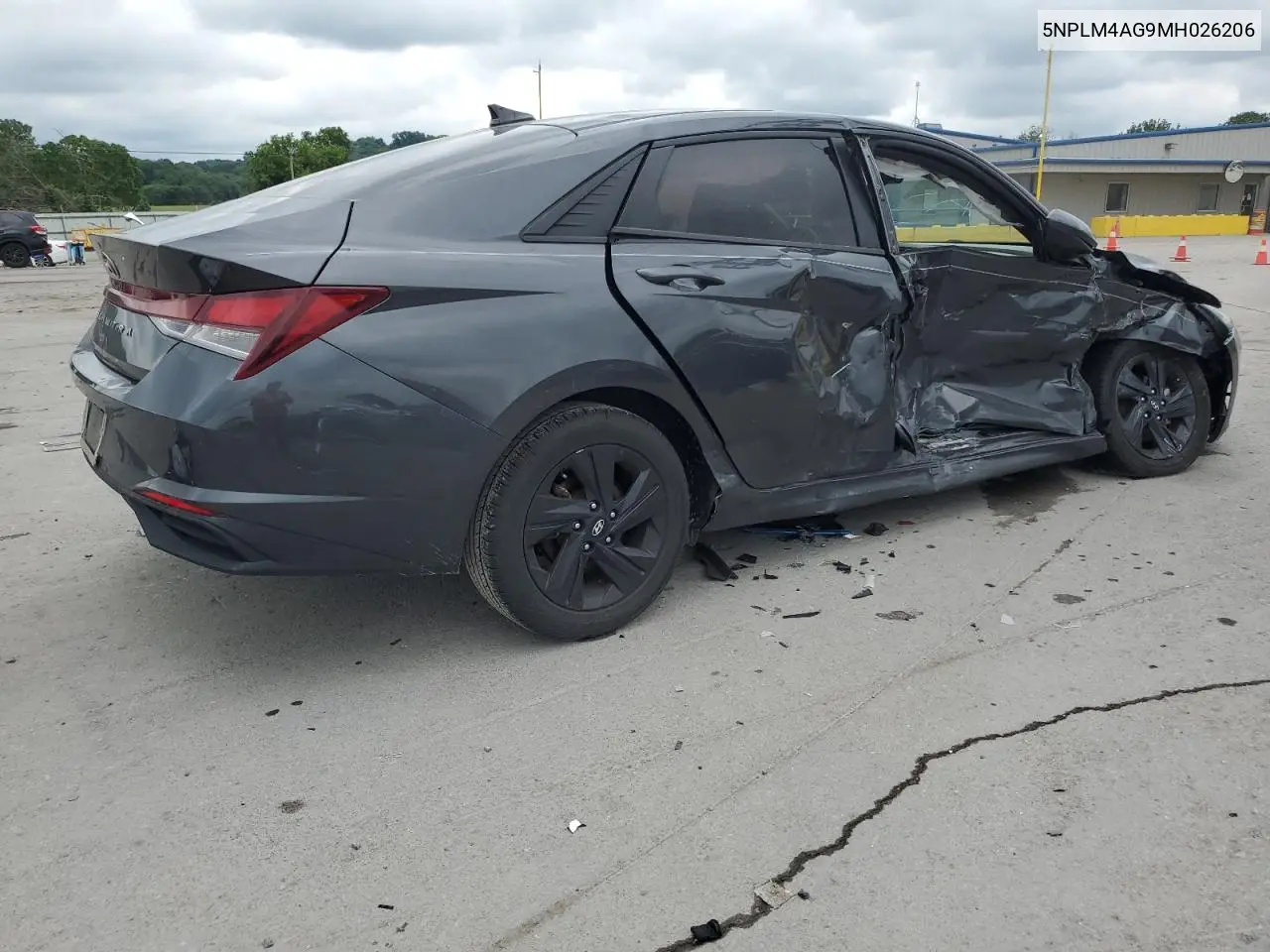 2021 Hyundai Elantra Sel VIN: 5NPLM4AG9MH026206 Lot: 58576985