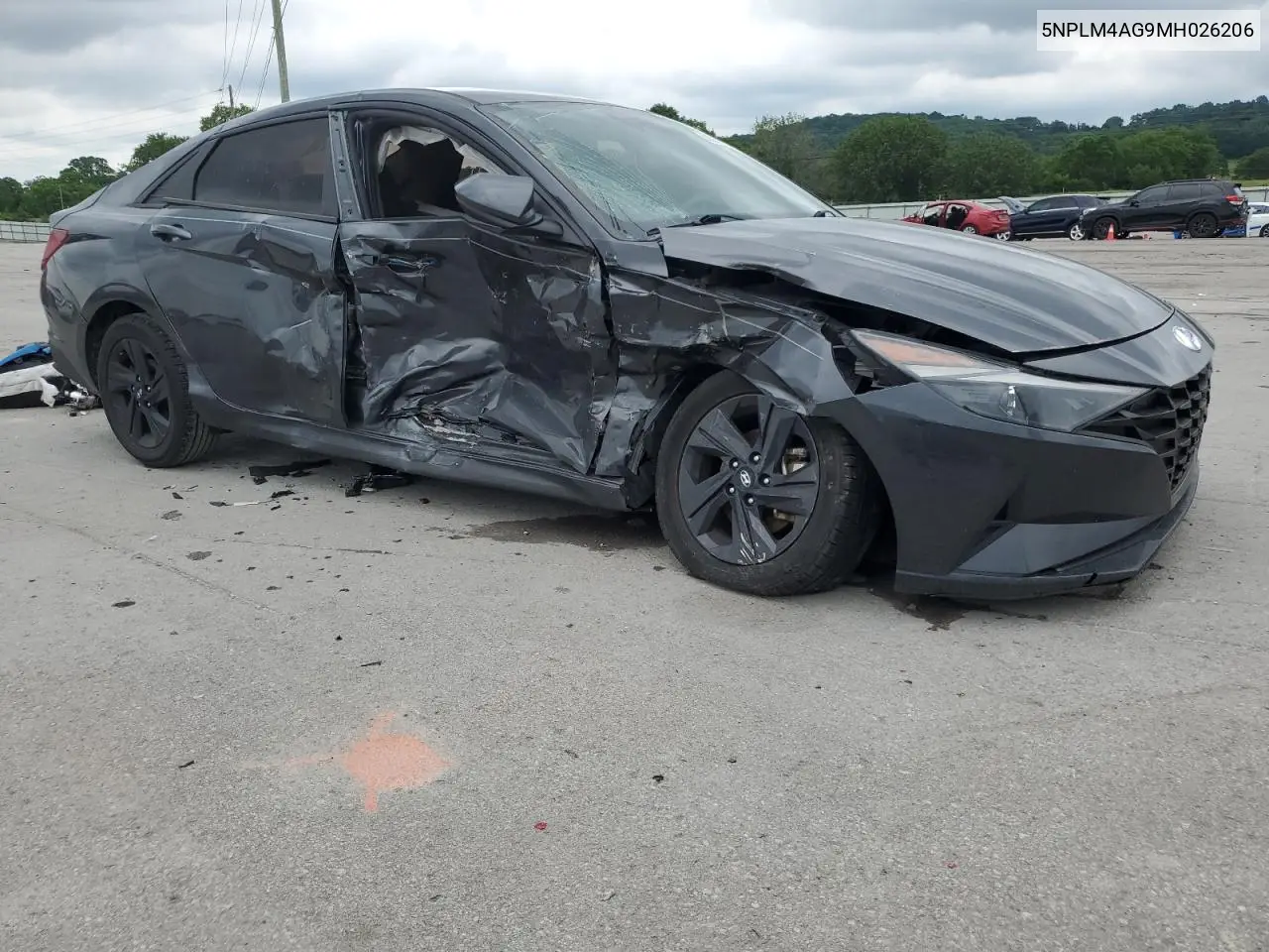 2021 Hyundai Elantra Sel VIN: 5NPLM4AG9MH026206 Lot: 58576985