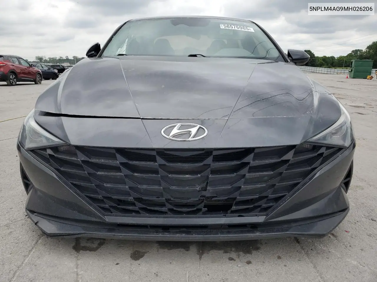 2021 Hyundai Elantra Sel VIN: 5NPLM4AG9MH026206 Lot: 58576985