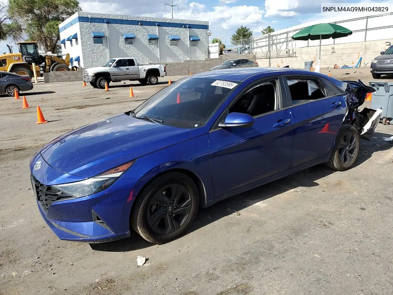 2021 Hyundai Elantra Sel VIN: 5NPLM4AG9MH043829 Lot: 62753595