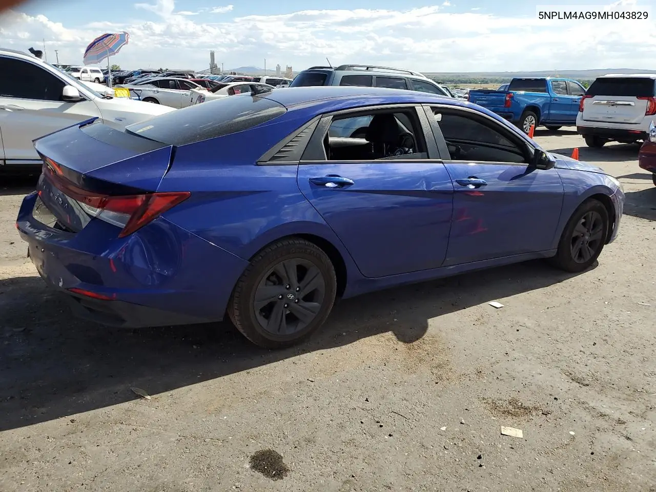 2021 Hyundai Elantra Sel VIN: 5NPLM4AG9MH043829 Lot: 62753595