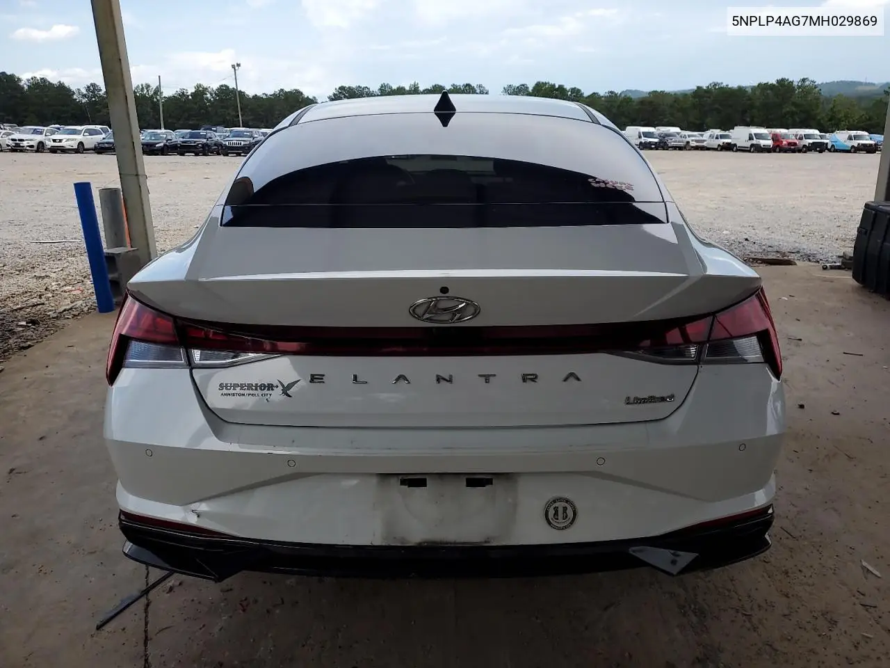 2021 Hyundai Elantra Limited VIN: 5NPLP4AG7MH029869 Lot: 62869335