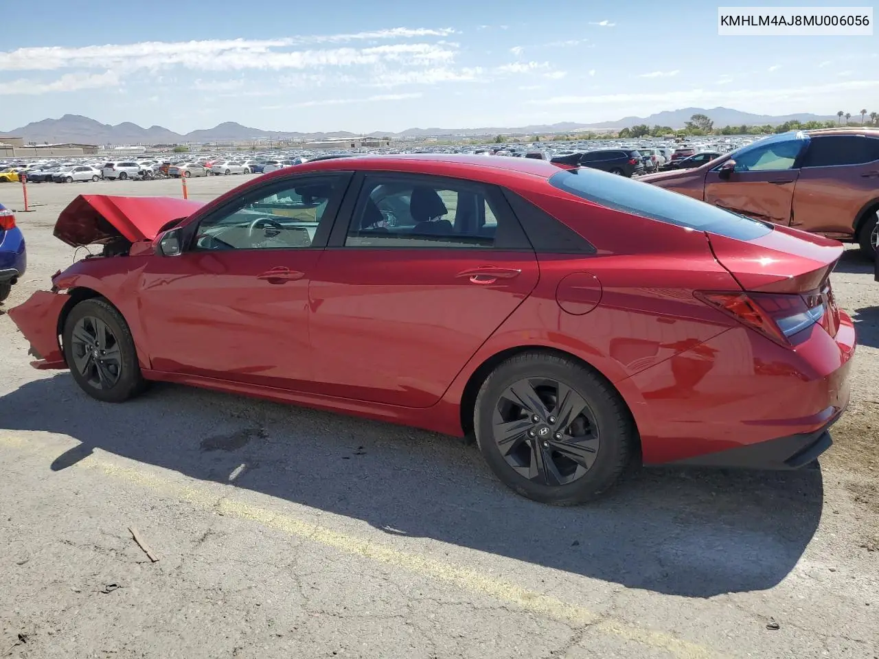 2021 Hyundai Elantra Blue VIN: KMHLM4AJ8MU006056 Lot: 63070975
