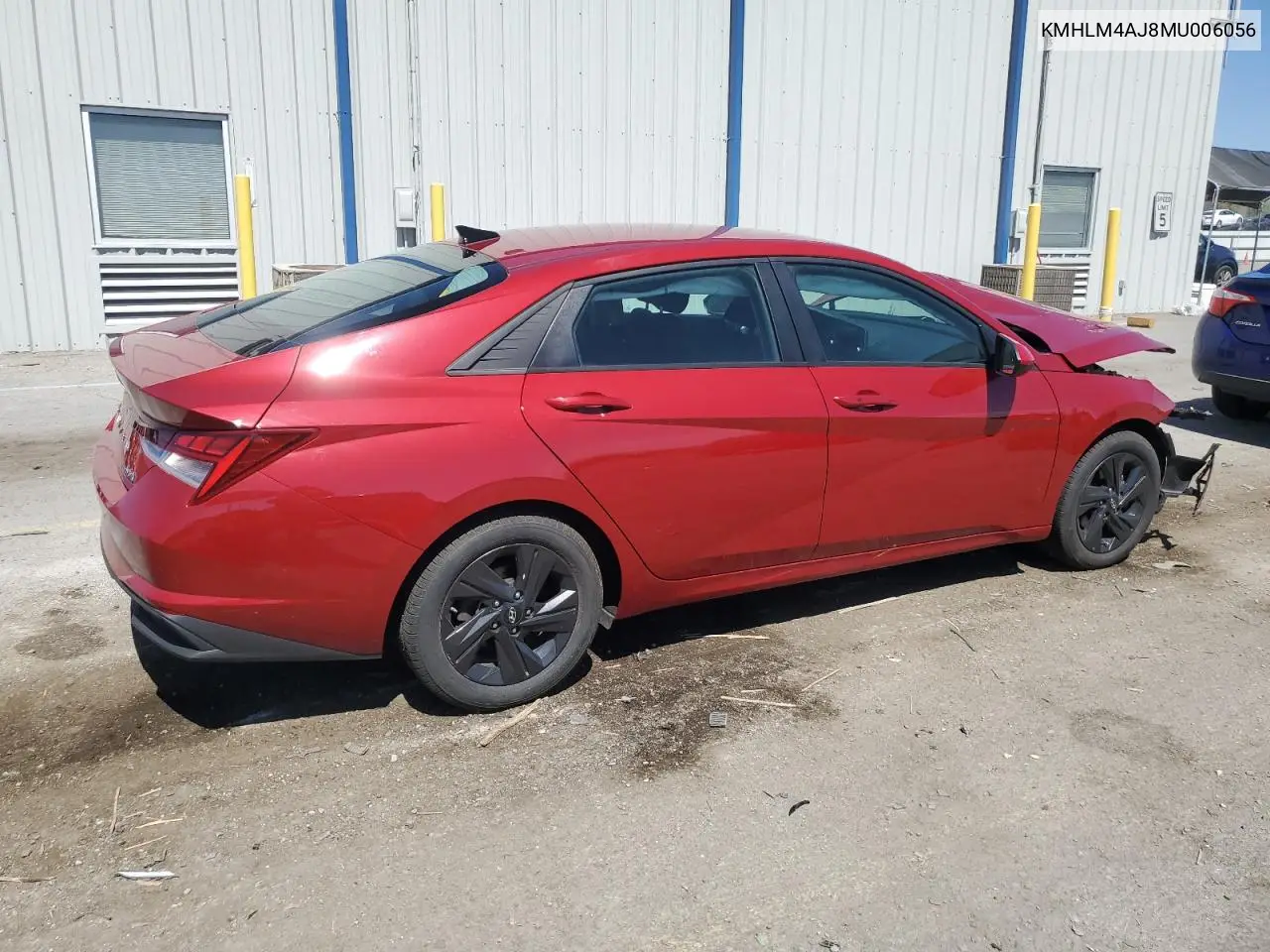 2021 Hyundai Elantra Blue VIN: KMHLM4AJ8MU006056 Lot: 63070975