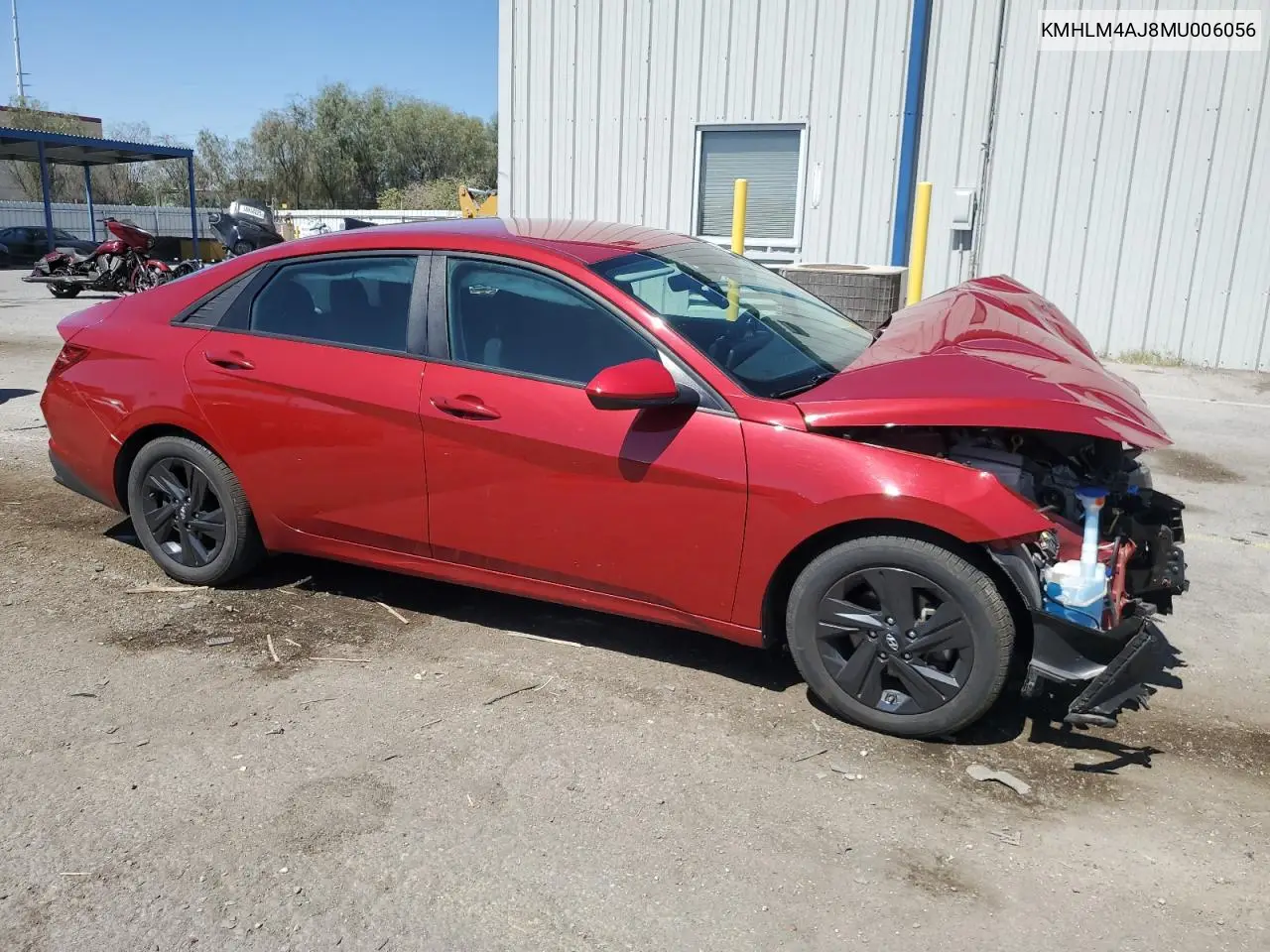 2021 Hyundai Elantra Blue VIN: KMHLM4AJ8MU006056 Lot: 63070975