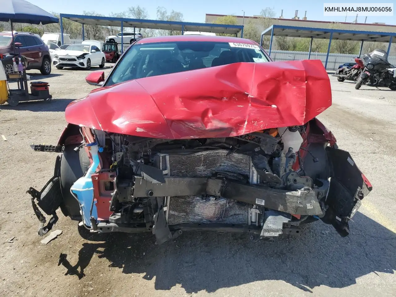 2021 Hyundai Elantra Blue VIN: KMHLM4AJ8MU006056 Lot: 63070975