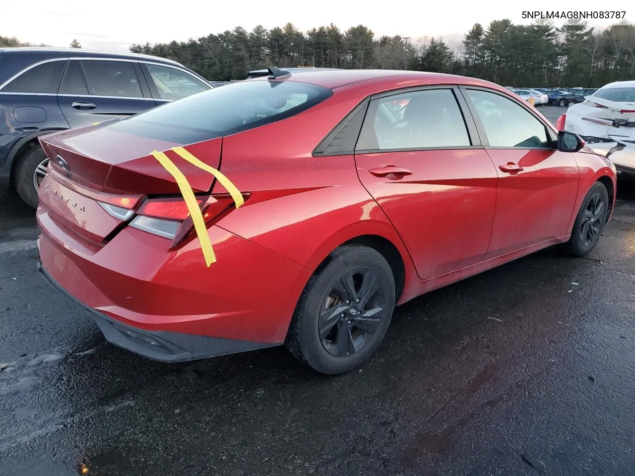 2022 Hyundai Elantra Sel VIN: 5NPLM4AG8NH083787 Lot: 43037735