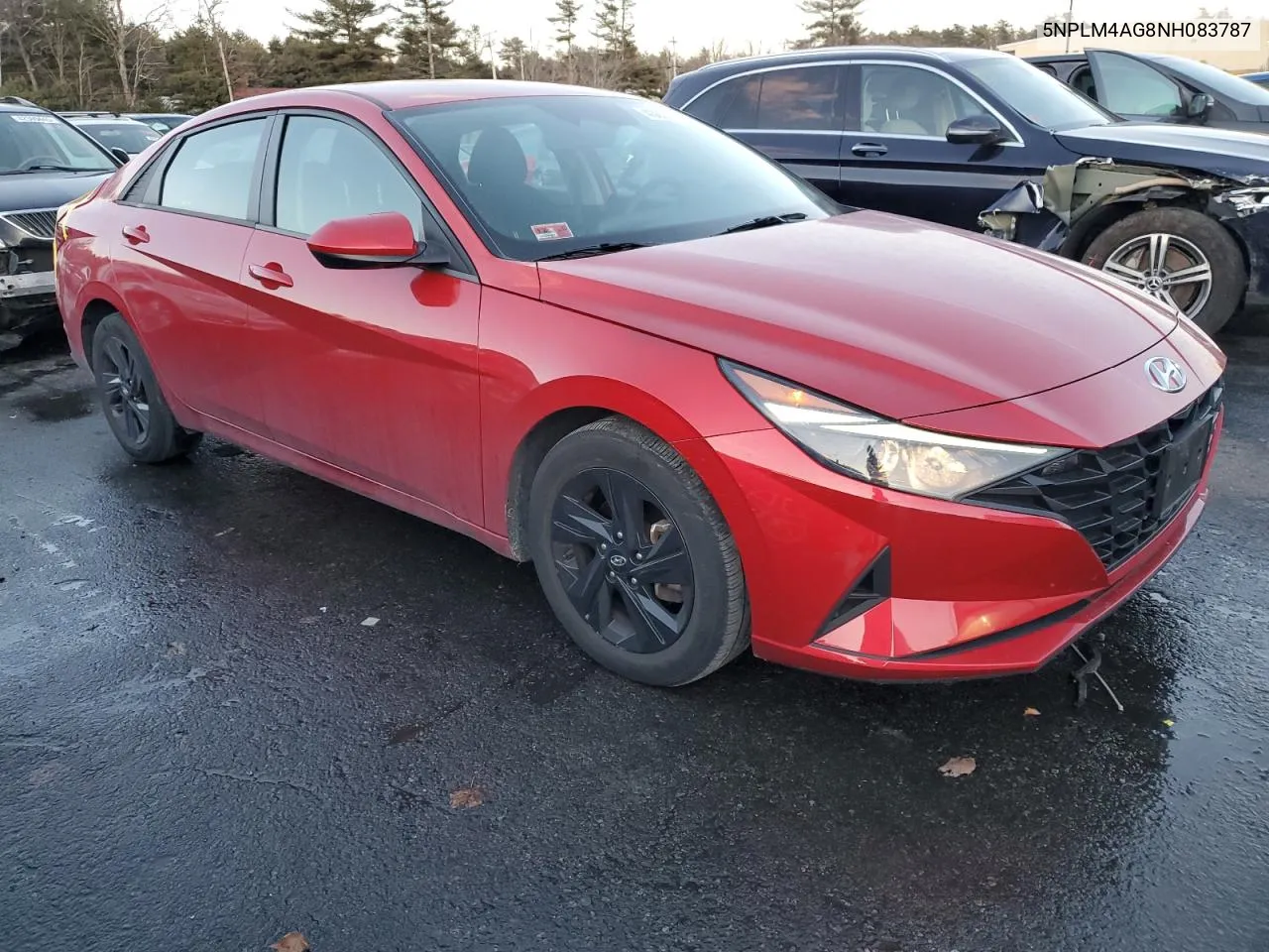 2022 Hyundai Elantra Sel VIN: 5NPLM4AG8NH083787 Lot: 43037735