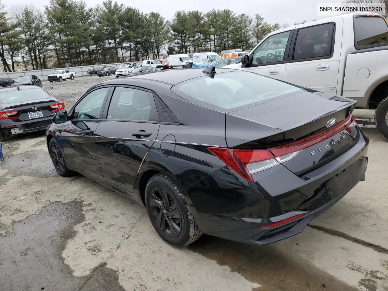 2022 Hyundai Elantra Sel VIN: 5NPLS4AG5NH055290 Lot: 44990125