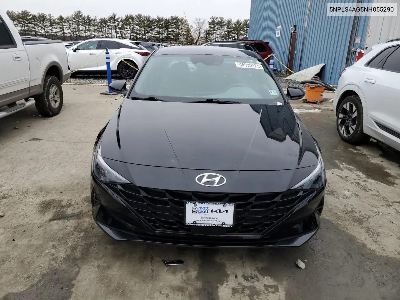 2022 Hyundai Elantra Sel VIN: 5NPLS4AG5NH055290 Lot: 44990125
