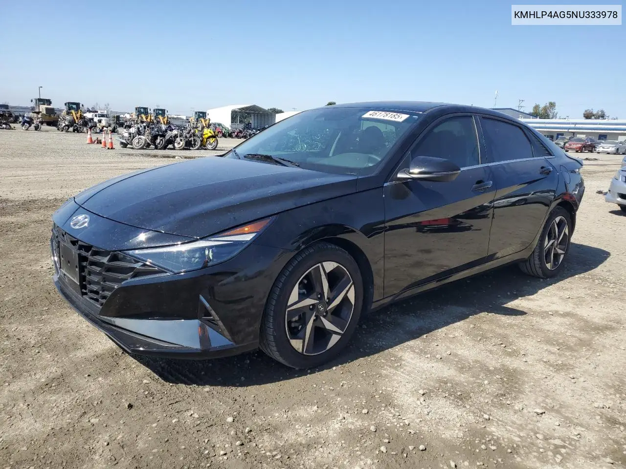2022 Hyundai Elantra Limited VIN: KMHLP4AG5NU333978 Lot: 46178185