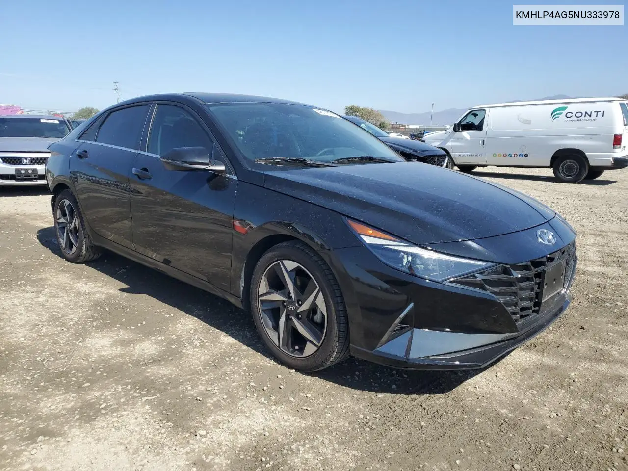 2022 Hyundai Elantra Limited VIN: KMHLP4AG5NU333978 Lot: 46178185
