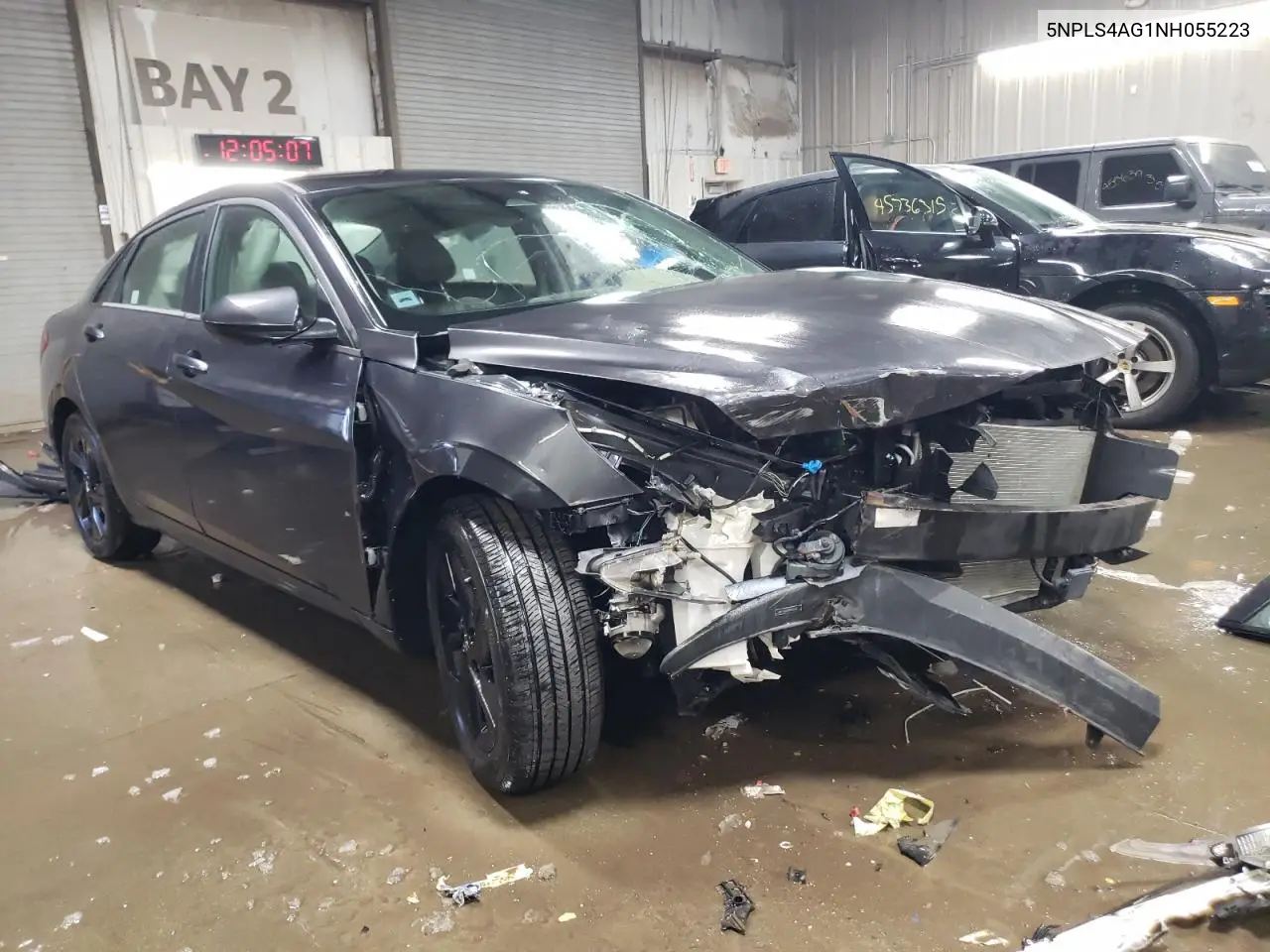 2022 Hyundai Elantra Sel VIN: 5NPLS4AG1NH055223 Lot: 46185545