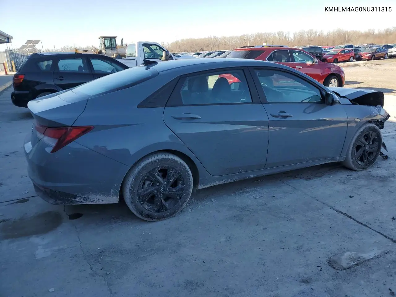 2022 Hyundai Elantra Sel VIN: KMHLM4AG0NU311315 Lot: 46512835