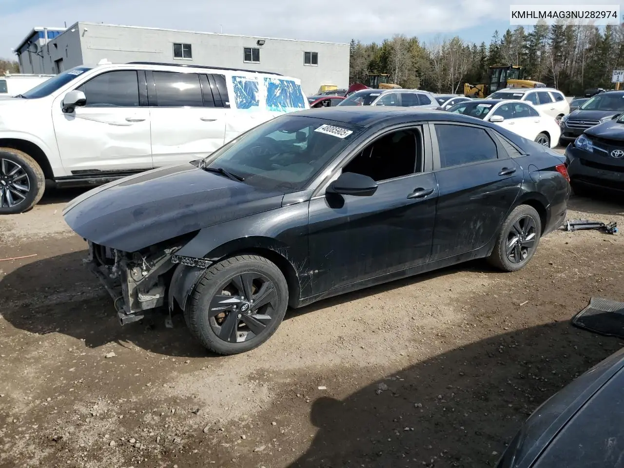 2022 Hyundai Elantra Sel VIN: KMHLM4AG3NU282974 Lot: 48085905