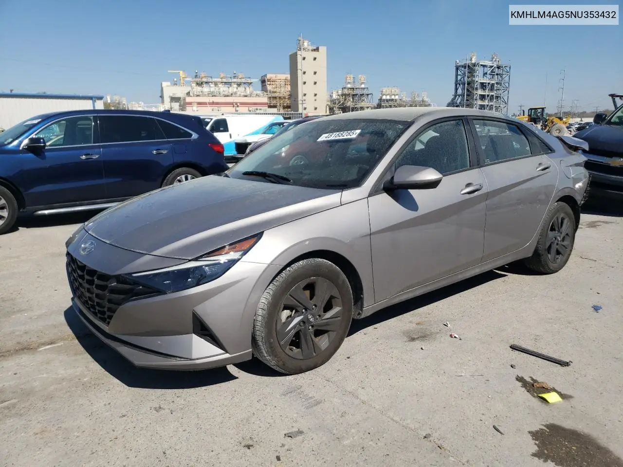 2022 Hyundai Elantra Sel VIN: KMHLM4AG5NU353432 Lot: 48188285