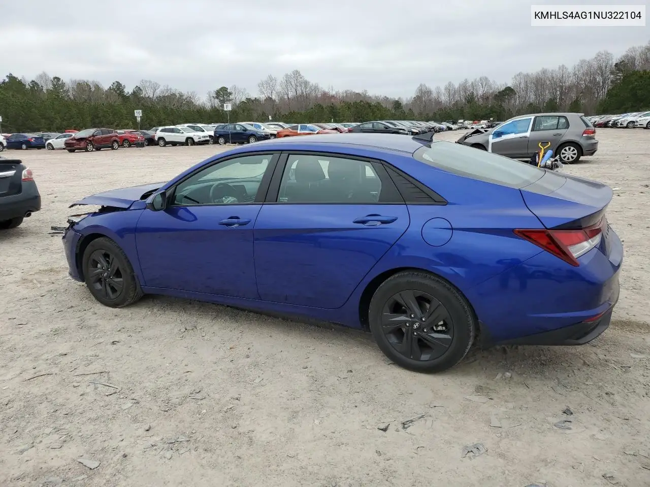 2022 Hyundai Elantra Sel VIN: KMHLS4AG1NU322104 Lot: 49078975