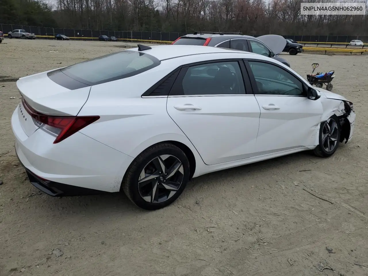 2022 Hyundai Elantra Sel VIN: 5NPLN4AG5NH062960 Lot: 49095915