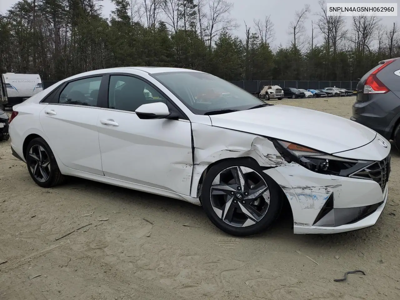 2022 Hyundai Elantra Sel VIN: 5NPLN4AG5NH062960 Lot: 49095915