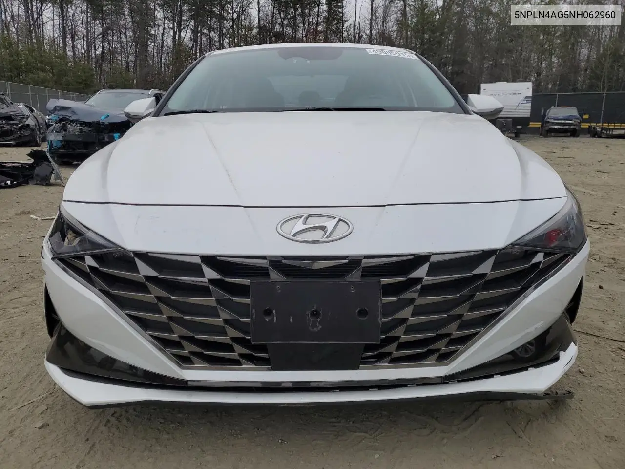 2022 Hyundai Elantra Sel VIN: 5NPLN4AG5NH062960 Lot: 49095915