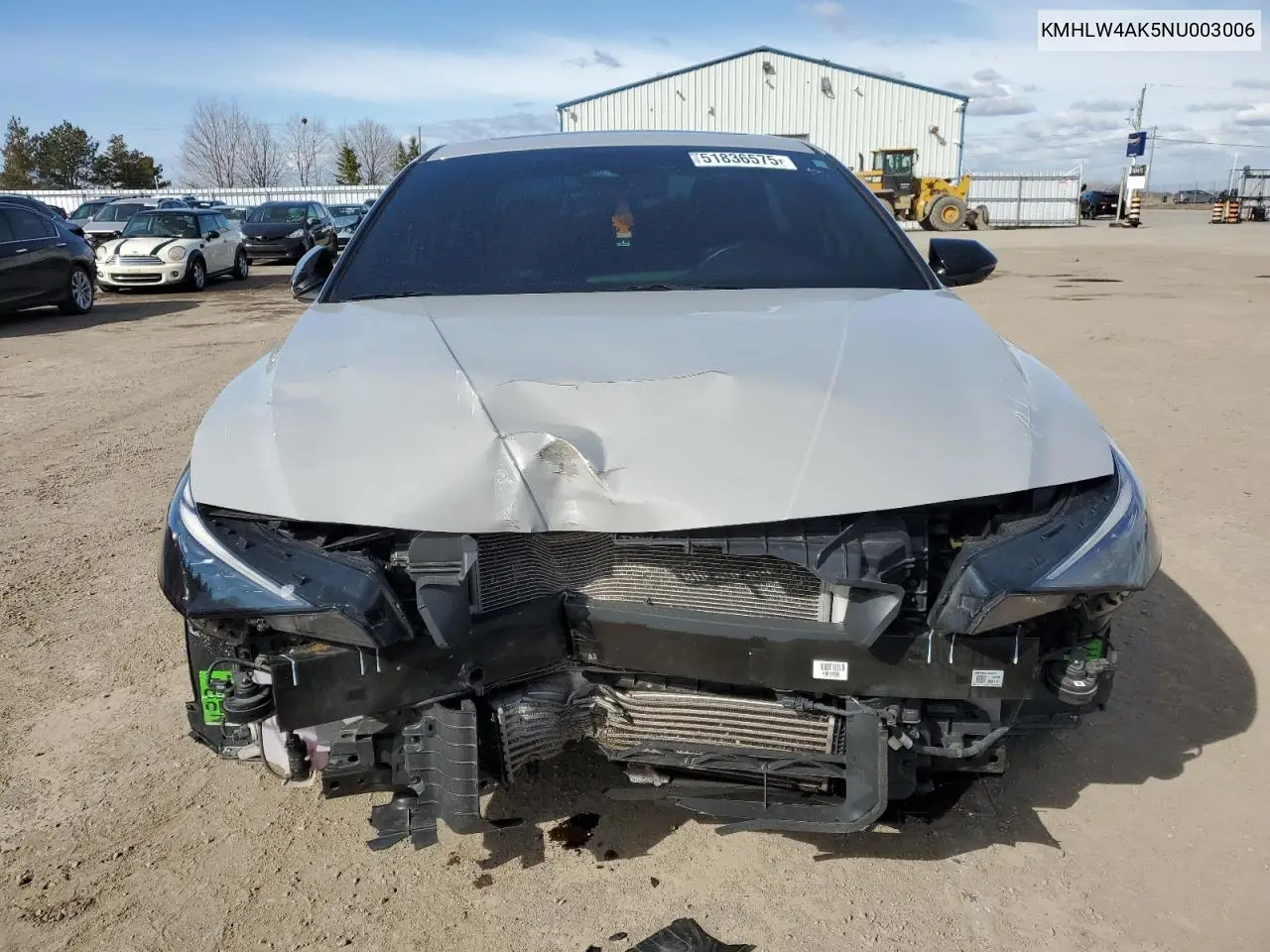 2022 Hyundai Elantra N VIN: KMHLW4AK5NU003006 Lot: 51836575