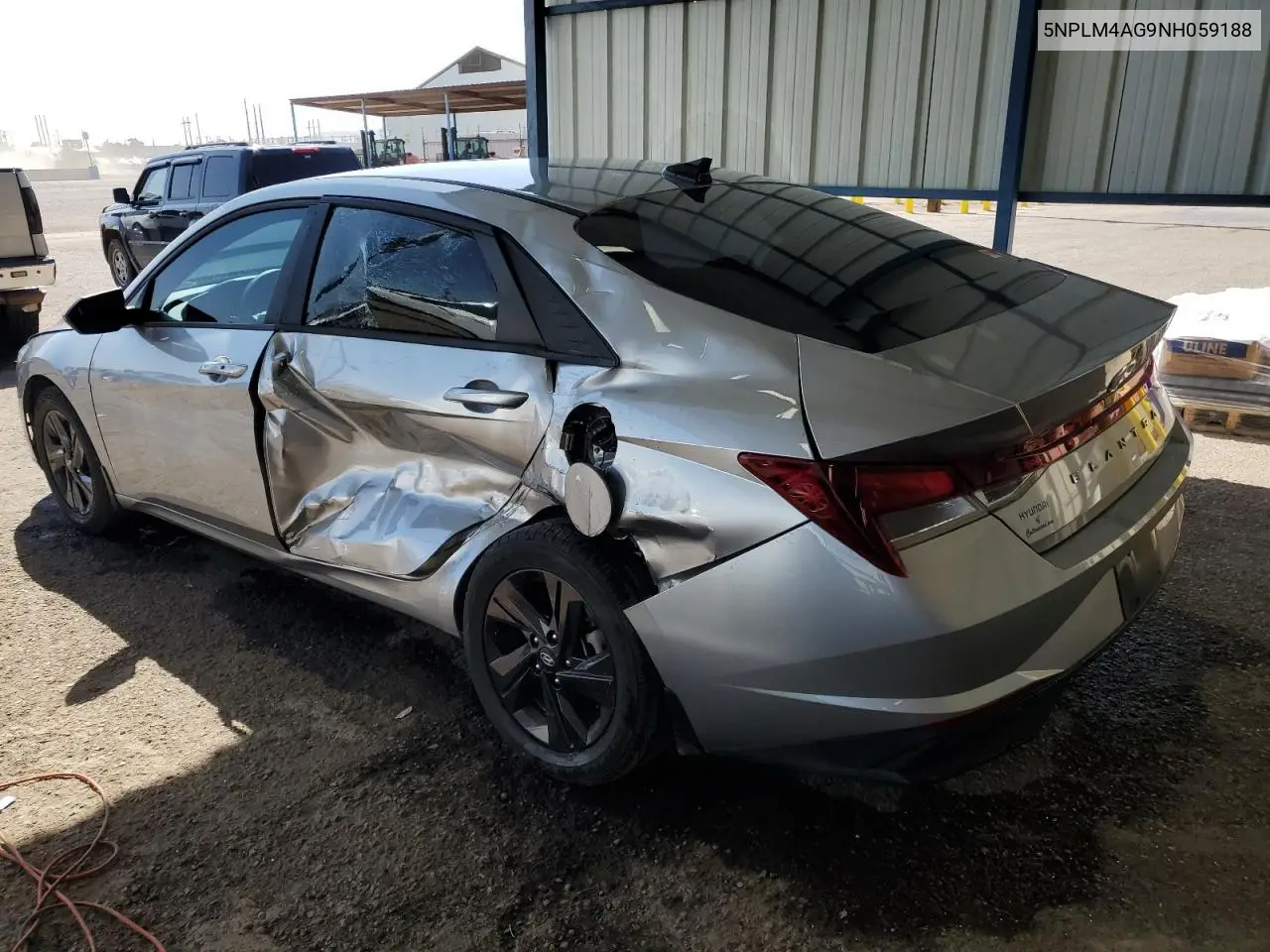 2022 Hyundai Elantra Sel VIN: 5NPLM4AG9NH059188 Lot: 52324425