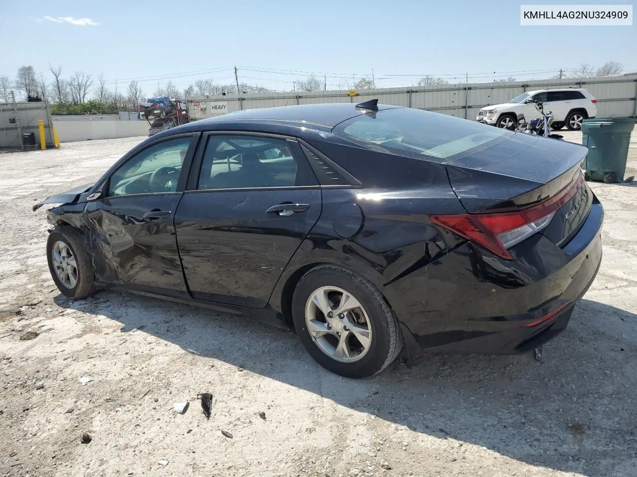 2022 Hyundai Elantra Se VIN: KMHLL4AG2NU324909 Lot: 53039845