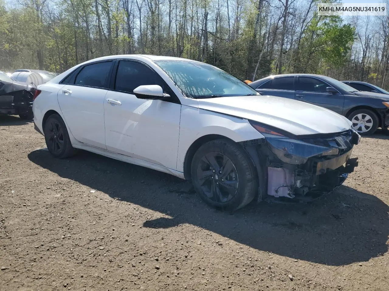2022 Hyundai Elantra Sel VIN: KMHLM4AG5NU341619 Lot: 54892085
