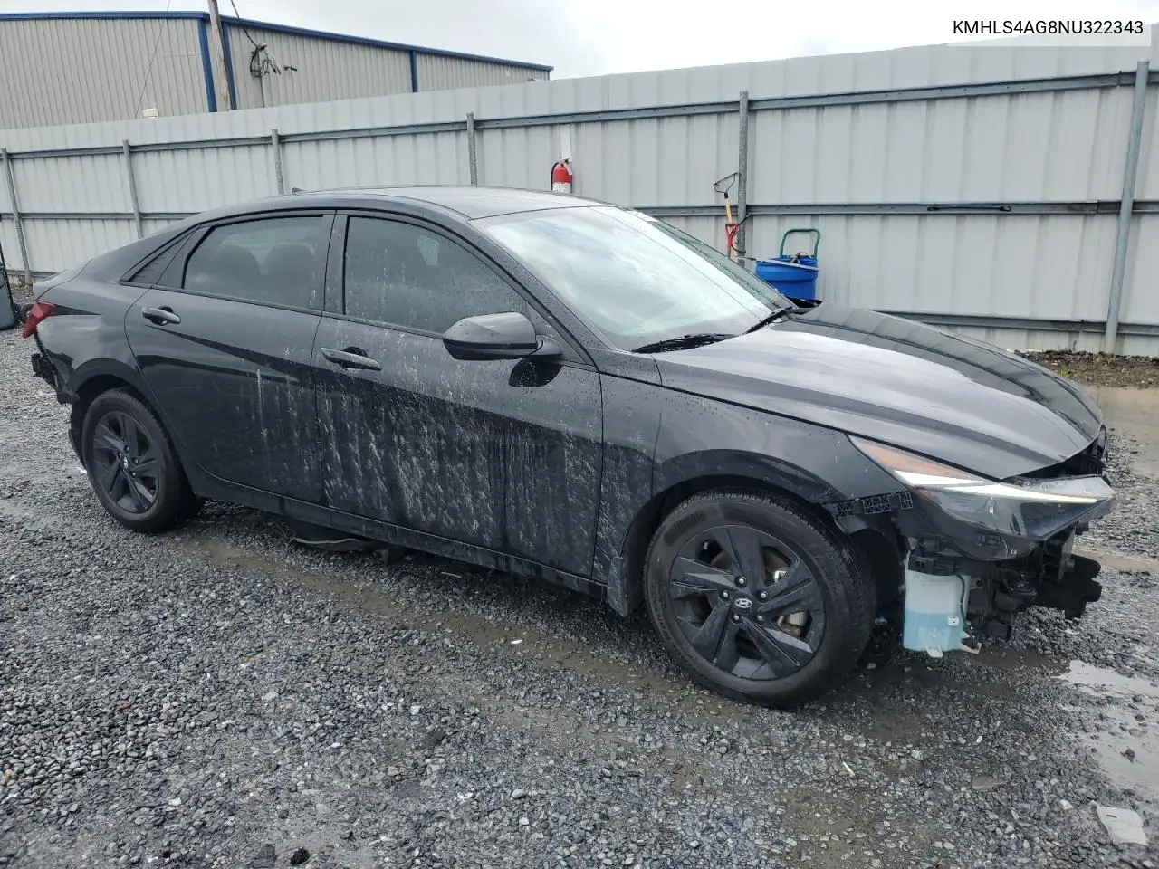2022 Hyundai Elantra Sel VIN: KMHLS4AG8NU322343 Lot: 55127845