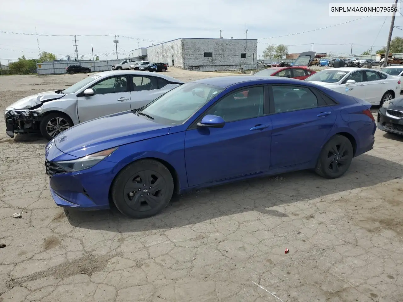 2022 Hyundai Elantra Sel VIN: 5NPLM4AG0NH079586 Lot: 55472595