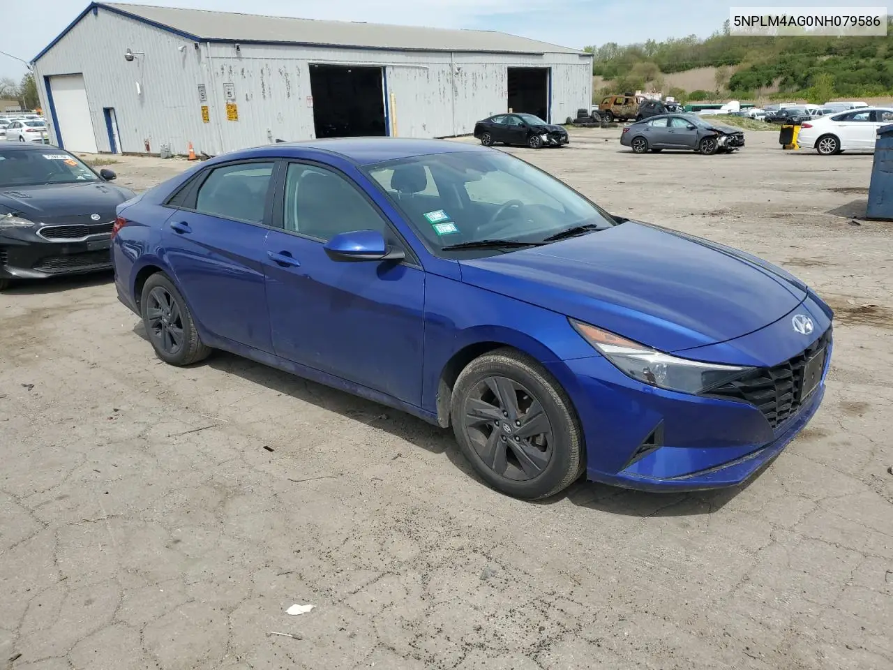 2022 Hyundai Elantra Sel VIN: 5NPLM4AG0NH079586 Lot: 55472595
