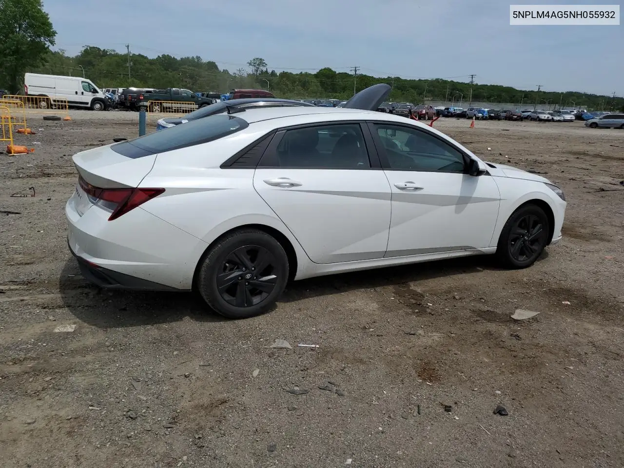 2022 Hyundai Elantra Sel VIN: 5NPLM4AG5NH055932 Lot: 56139925
