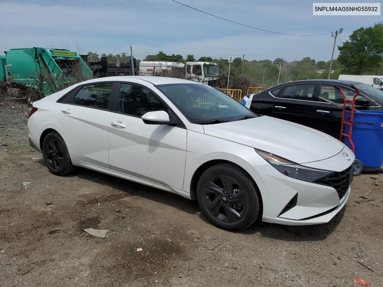 2022 Hyundai Elantra Sel VIN: 5NPLM4AG5NH055932 Lot: 56139925