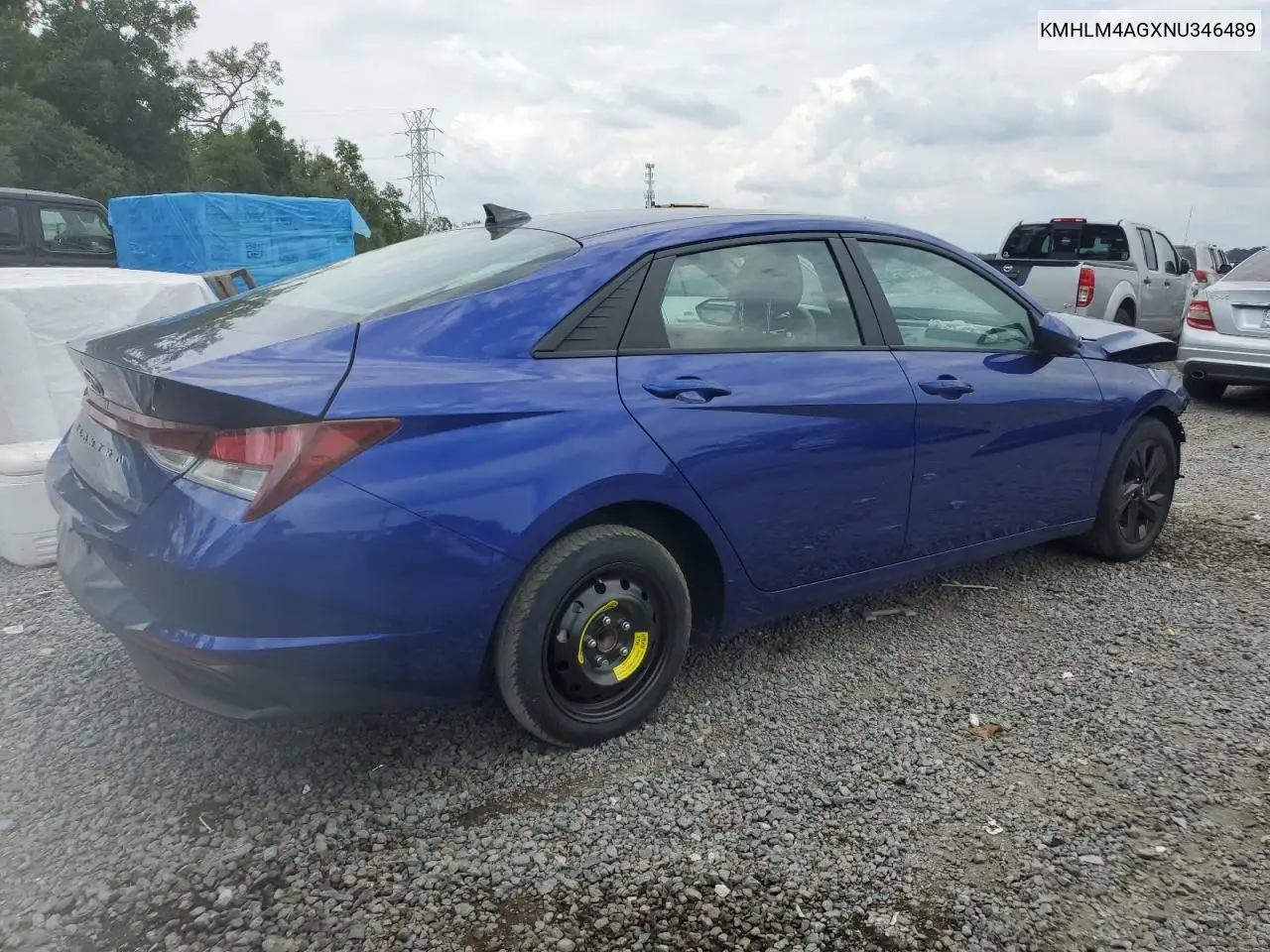 2022 Hyundai Elantra Sel VIN: KMHLM4AGXNU346489 Lot: 56276975