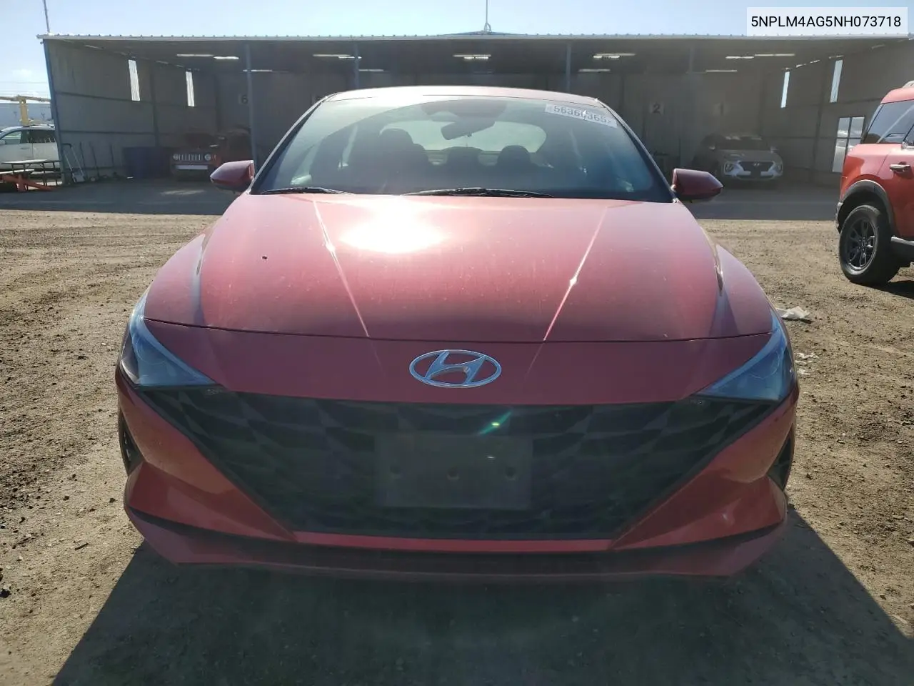 2022 Hyundai Elantra Sel VIN: 5NPLM4AG5NH073718 Lot: 56366365