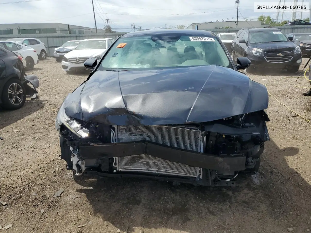 2022 Hyundai Elantra Se VIN: 5NPLL4AG6NH060785 Lot: 56597015