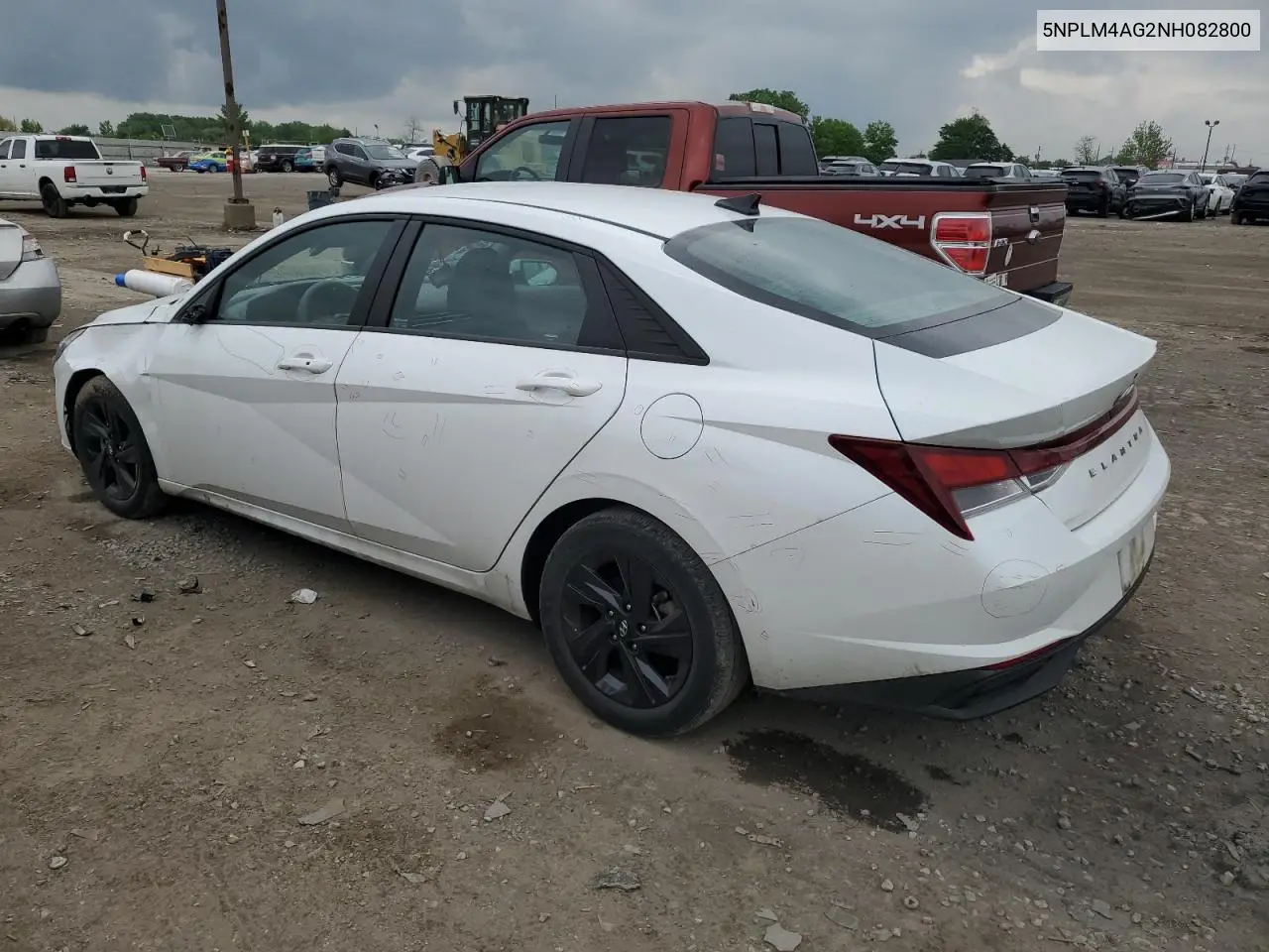 2022 Hyundai Elantra Sel VIN: 5NPLM4AG2NH082800 Lot: 56651025