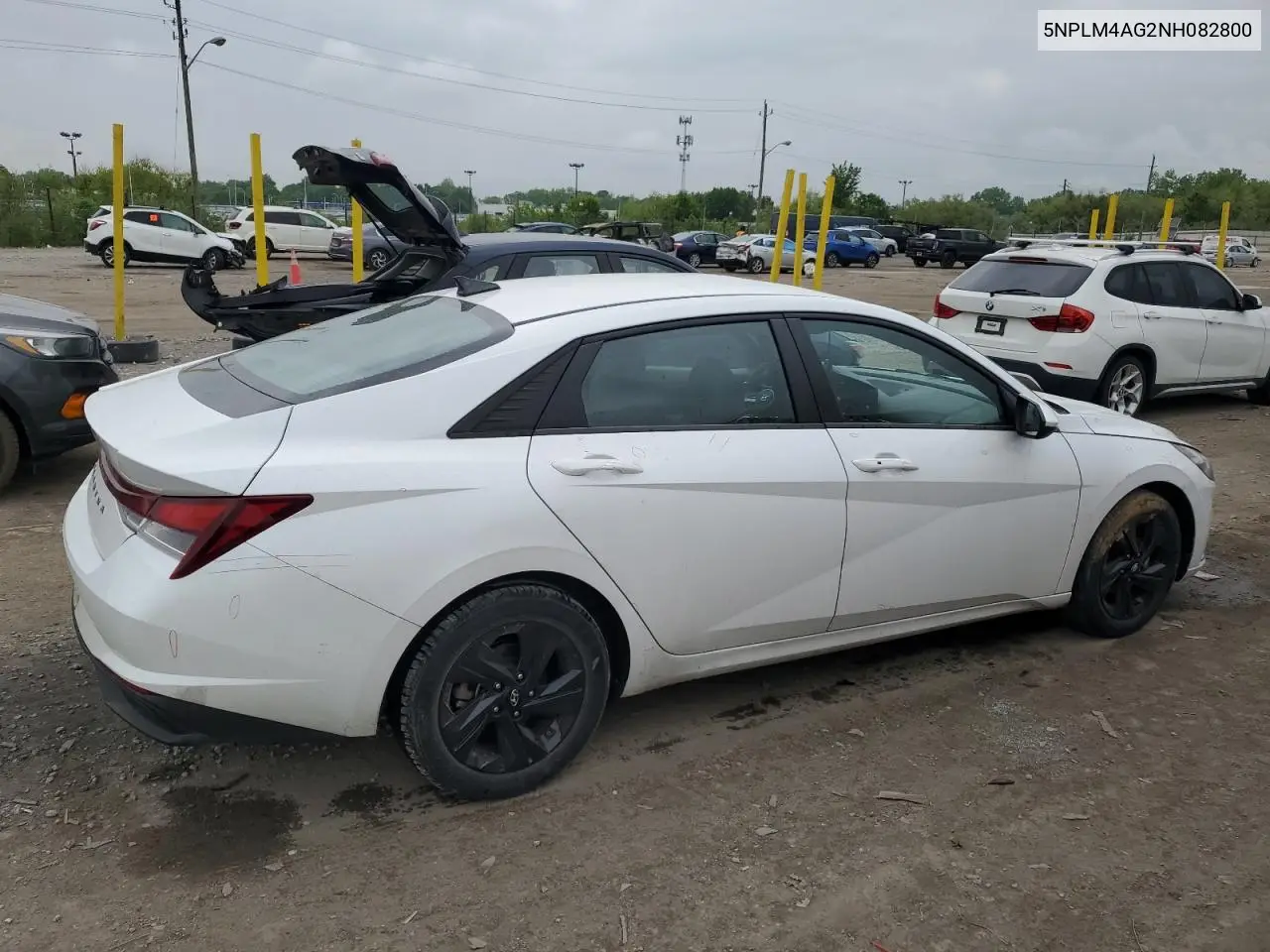 2022 Hyundai Elantra Sel VIN: 5NPLM4AG2NH082800 Lot: 56651025