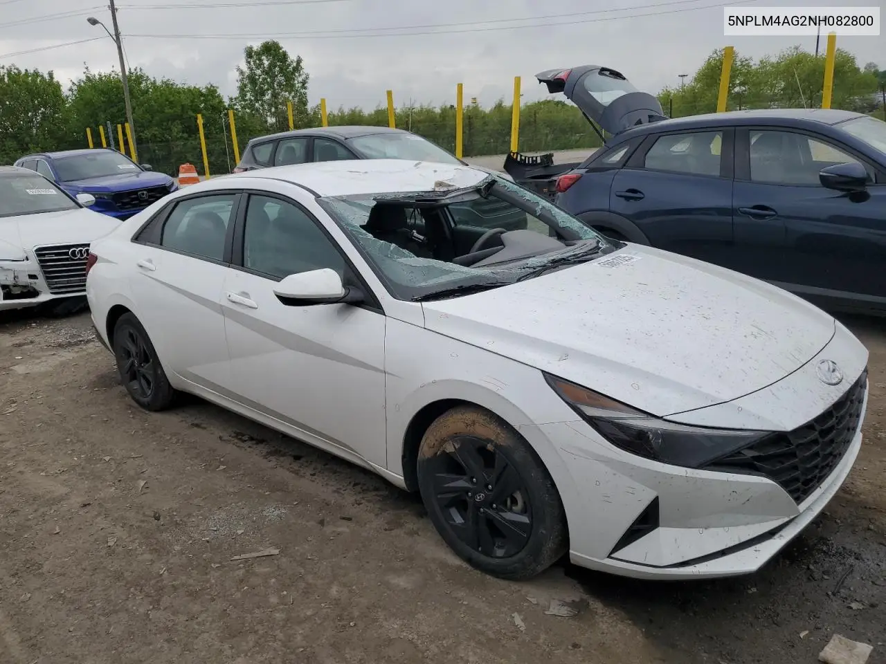 2022 Hyundai Elantra Sel VIN: 5NPLM4AG2NH082800 Lot: 56651025