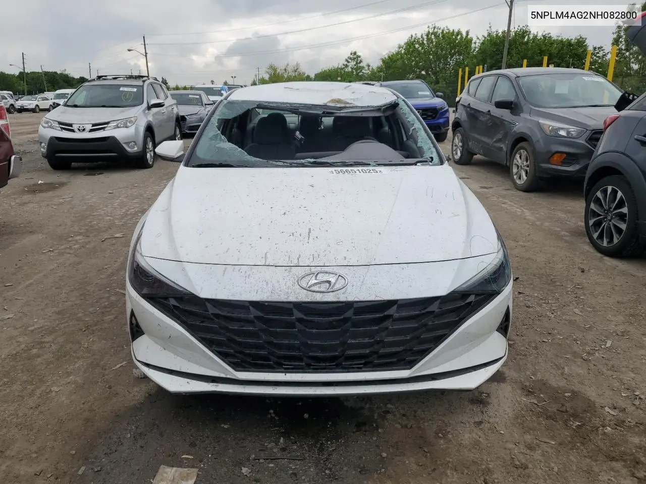 2022 Hyundai Elantra Sel VIN: 5NPLM4AG2NH082800 Lot: 56651025