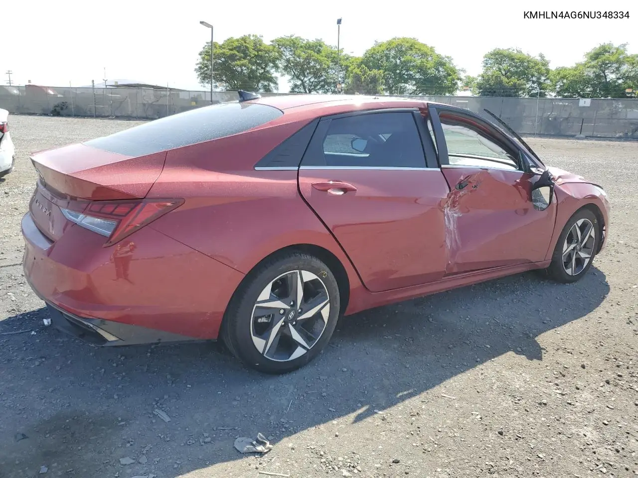 2022 Hyundai Elantra Sel VIN: KMHLN4AG6NU348334 Lot: 57365035