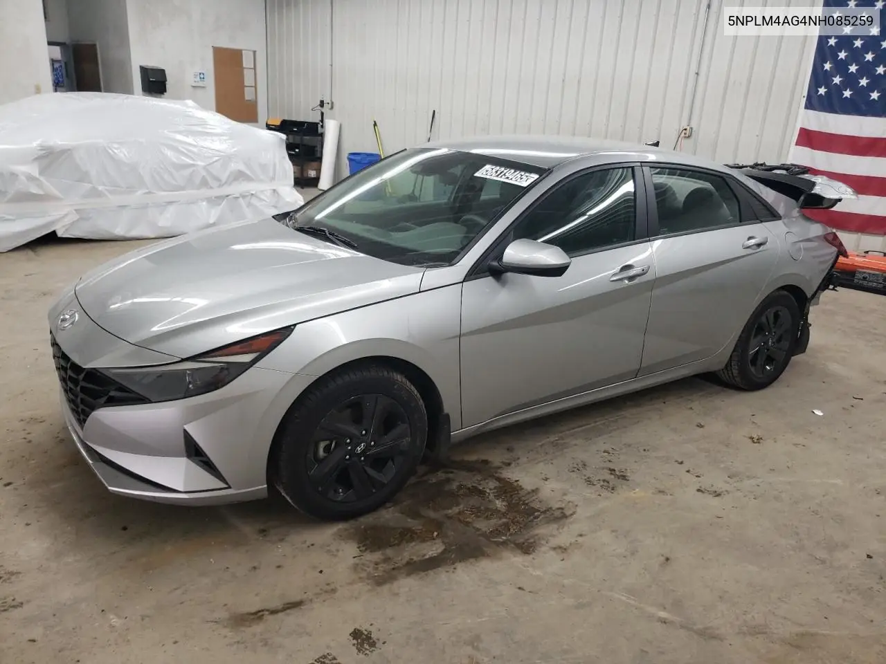 2022 Hyundai Elantra Sel VIN: 5NPLM4AG4NH085259 Lot: 58319465