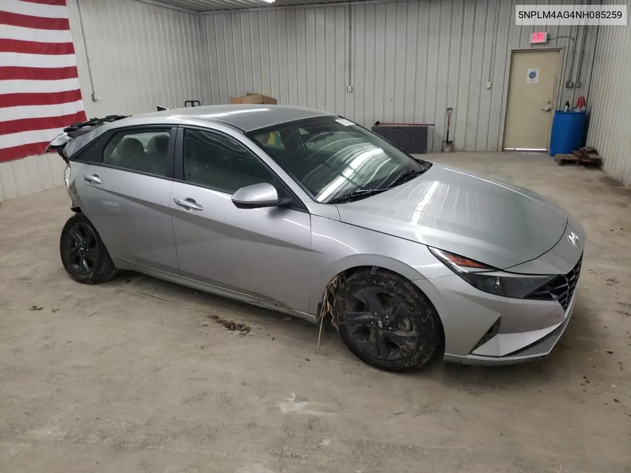 2022 Hyundai Elantra Sel VIN: 5NPLM4AG4NH085259 Lot: 58319465