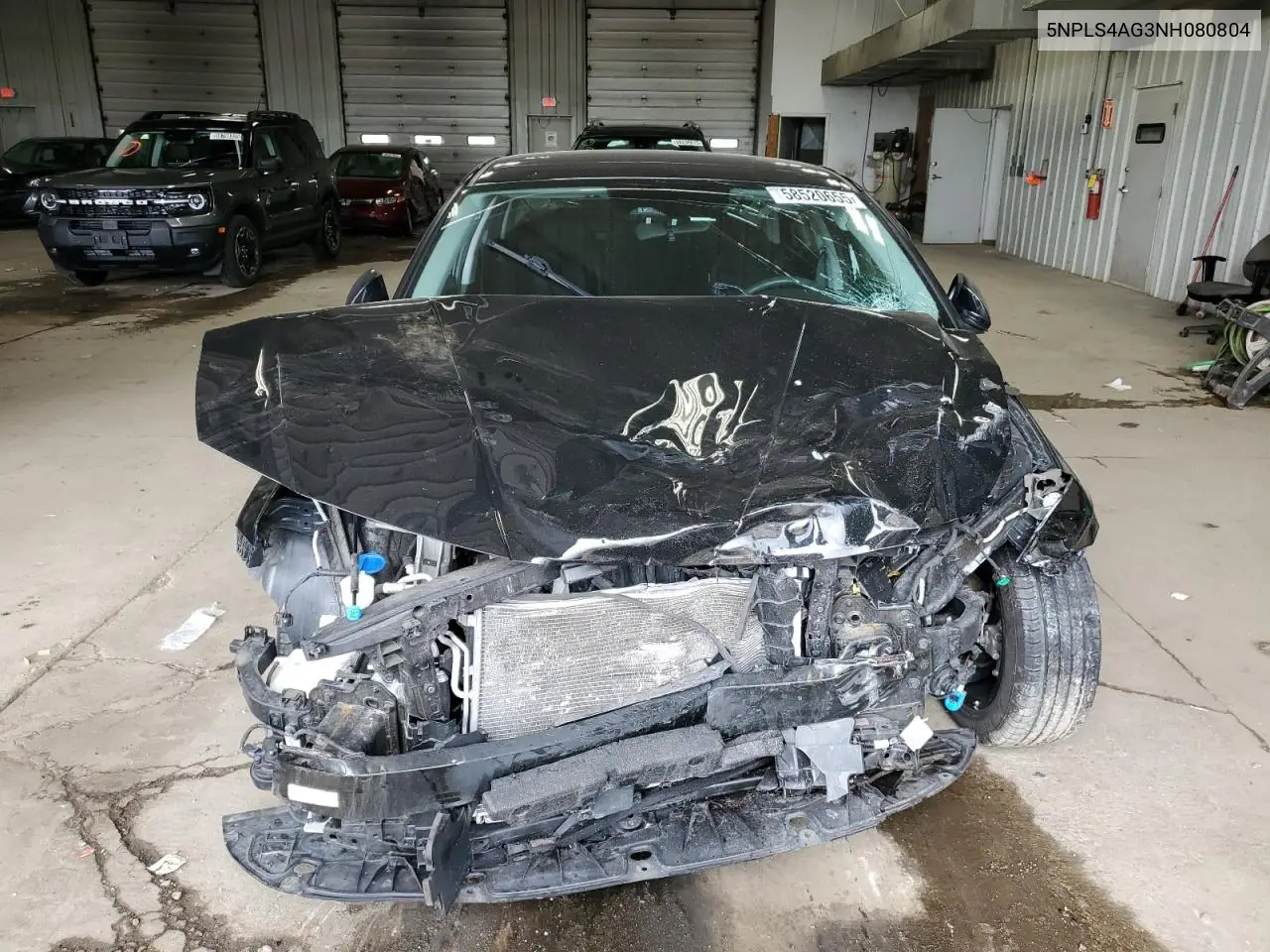 2022 Hyundai Elantra Sel VIN: 5NPLS4AG3NH080804 Lot: 58520655
